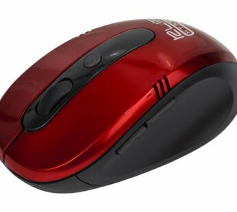 KlipX Mouse inalambrico 6 botones 1600 DPI Rojo