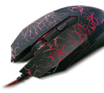 Xtech mouse gaming 2500DPI 6 botones negro/rojo