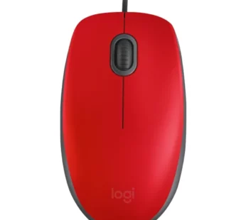 Logitech Mouse M110 Silent- Red SAMR Box USB