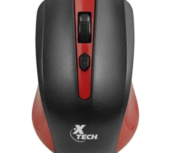 Xtech Mouse inalambrico 1600DPI 4 botones rojo