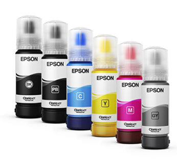 Epson T555 – Gris foto – original – recarga de tinta – para EcoTank L8160, L8180