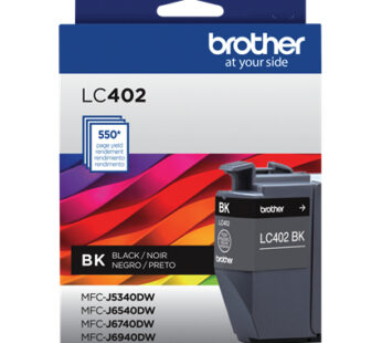 Brother LC402BK – Negro – original – cartucho de tinta – para Brother MFC-J5340DW, MFC-J6540DW, MFC-J6940DW