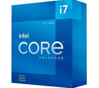 Intel Core i7 12700KF – 3.6 GHz – 12 núcleos – 20 hilos – 25 MB caché – LGA1700 Socket – Caja (sin refrigerante)