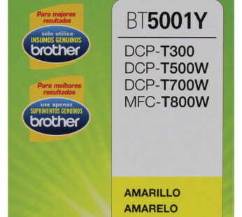 Brother BT5001Y – Súper Alto Rendimiento – amarillo – original – recarga de tinta – para Brother DCP-T300, DCP-T820DW, MFC-T800W