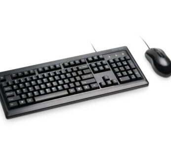 Kensington – Keyboard and mouse set – Spanish – USB – All black