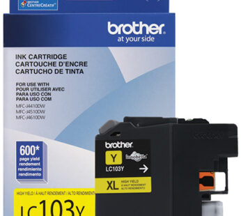 Brother LC103Y – Alto rendimiento – amarillo – original – cartucho de tinta – para Brother DCP-J152, MFC-J245, J285, J450, J470, J475, J650, J6520, J6720, J6920, J870, J875