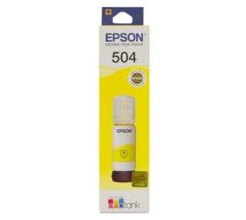 Epson 504 – 70 ml – amarillo – original – recarga de tinta – para EcoTank L4150, L4260, L6161, L6171, L6191, L6270