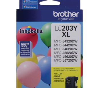 Brother LC203Y – Alto rendimiento – amarillo – original – cartucho de tinta – para Brother MFC-J460, J4620, J485, J5620, J5720, J880, J885; Business Smart MFC-J4320, J4420