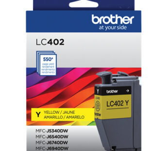 Brother LC402Y – Amarillo – original – cartucho de tinta – para Brother MFC-J5340DW, MFC-J6540DW, MFC-J6940DW