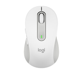 Logitech Signature M650 – Ratón – manos pequeñas – diestro y zurdo – inalámbrico – Bluetooth, 2.4 GHz – receptor de USB Logitech Logi Bolt – blanco hueso