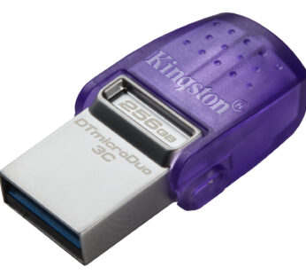 Kingston DataTraveler microDuo 3C – Unidad flash USB – 256 GB – USB 3.2 Gen 1 / USB-C