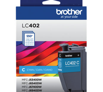 Brother LC402C – Cián – original – cartucho de tinta – para Brother MFC-J5340DW, MFC-J6540DW, MFC-J6940DW