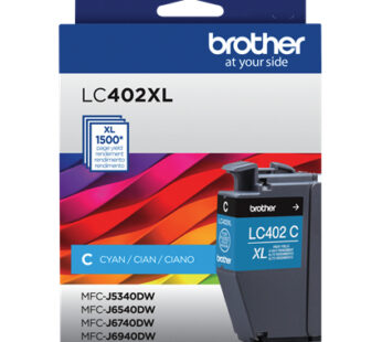 Brother LC402XL – Alto rendimiento – cián – original – cartucho de tinta – para Brother MFC-J5340DW, MFC-J6540DW, MFC-J6940DW