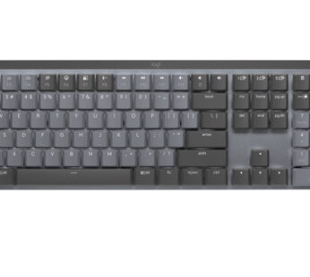 Logitech Master Series MX Mechanical – Teclado – retroiluminación – inalámbrico – Bluetooth LE – QWERTY – español – interruptor: táctil silencioso – grafito