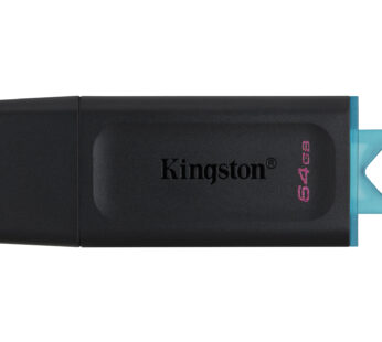 Kingston DataTraveler Exodia – Unidad flash USB – 64 GB – USB 3.2 Gen 1 – negro con turquesa