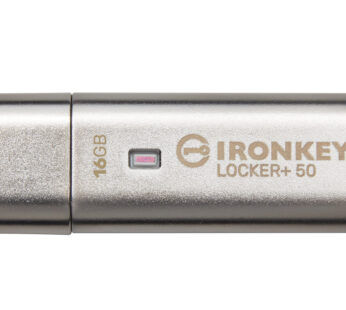 Kingston IronKey Locker+ 50 – Unidad flash USB – cifrado – 16 GB – USB 3.2 Gen 1