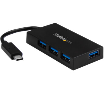 StarTech.com Hub USB C de 4 Puertos – Ladrón USB Tipo-C con 4 Puertos USB-A (USB 3.0/3.1 Gen 1 SuperSpeed 5Gbps) Bus USB o Autoalimentación