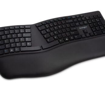 Kensington Pro Fit Ergo Wireless Keyboard – Teclado – inalámbrico – 2.4 GHz, Bluetooth 4.0 – español – negro