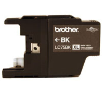 Brother LC75BK – Alto rendimiento – negro – original – cartucho de tinta – para Brother MFC-J280, J425, J430, J435, J5910, J625, J6510, J6710, J6910, J825, J835