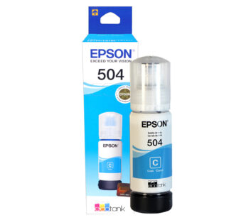 Epson 504 – 70 ml – cián – original – recarga de tinta – para EcoTank L4150, L4260, L6161, L6171, L6191, L6270