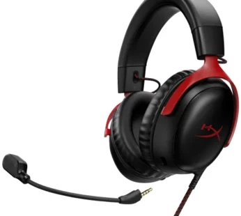 HyperX Cloud 3 – Auricular – tamaño completo – cableado – USB, conector de 3,5 mm – negro, rojo