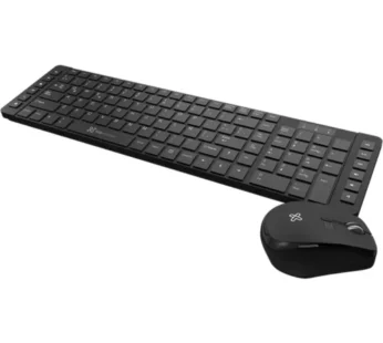 Klip Xtreme – Keyboard and mouse set – Spanish – Wireless – 2.4 GHz – All black