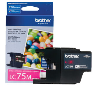 Brother LC75M – Alto rendimiento – magenta – original – cartucho de tinta – para Brother MFC-J280, J425, J430, J435, J5910, J625, J6510, J6710, J6910, J825, J835