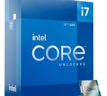 Intel Core i7 12700K – 3.6 GHz – 12 núcleos – 20 hilos – 25 MB caché – LGA1700 Socket – Caja (sin refrigerante)