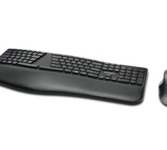 Kensington Pro Fit Ergo Wireless Keyboard and Mouse – Juego de teclado y ratón – inalámbrico – 2.4 GHz, Bluetooth 4.0 – español – negro