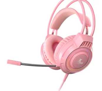 Xtech – XTH-564 – Headset – Para Computer / Para Game console – Wired – 3.5mm+USB Pink