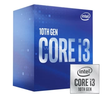 Intel Core i3 10100 – 3.6 GHz – 4 núcleos – 8 hilos – 6 MB caché – LGA1200 Socket – Caja