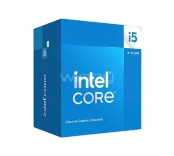 Intel Core i5 i5-14400F – 2.5 GHz – 10 núcleos – 16 hilos – 20 MB caché – FCLGA1700 Socket – Caja