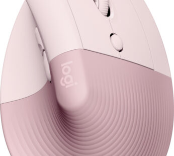 Logitech Lift Vertical Ergonomic Mouse – Ratón vertical – ergonómico – 6 botones – inalámbrico – Bluetooth, 2.4 GHz – receptor de USB Logitech Logi Bolt – rosa